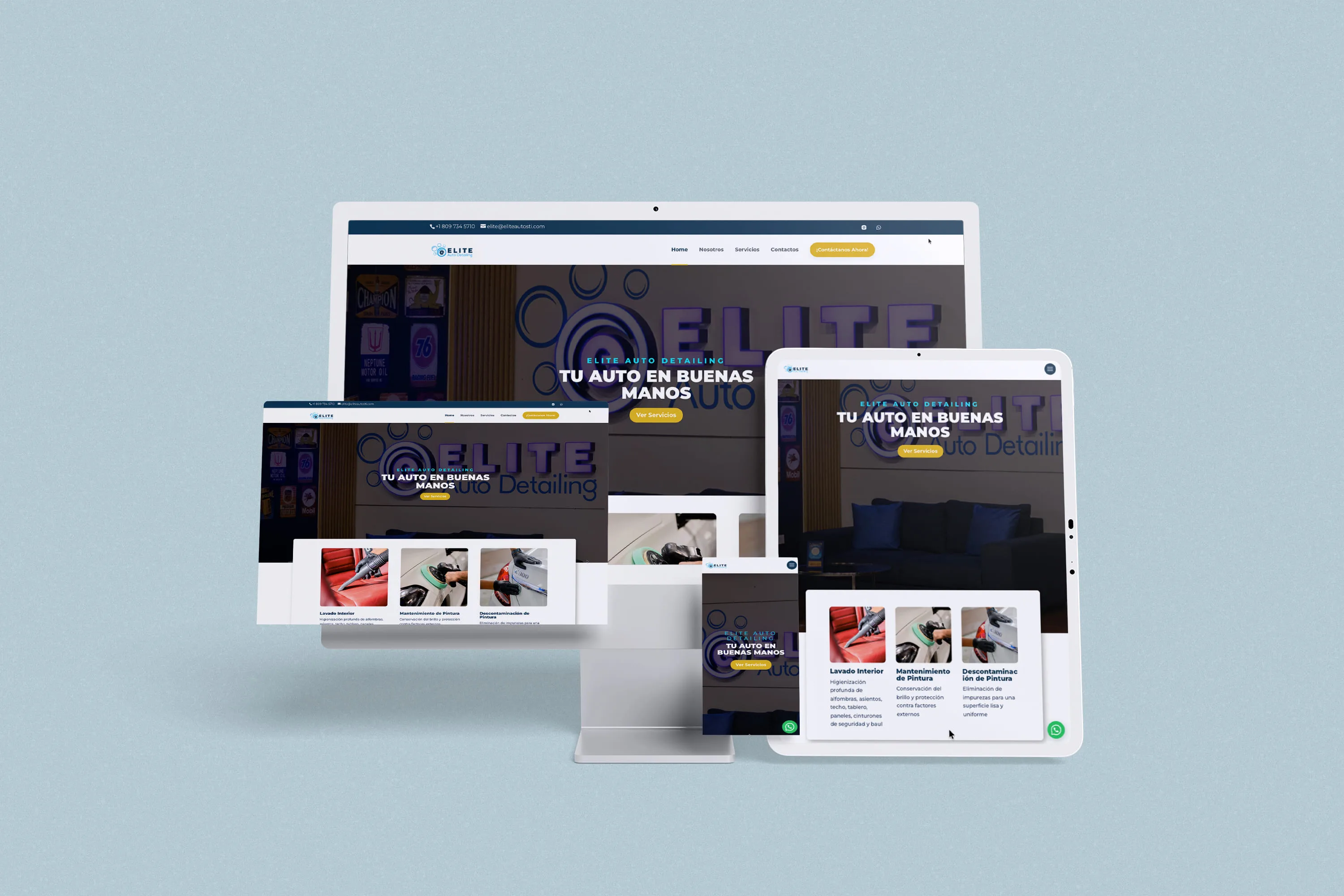Sitio web Elite Auto STI — Automotriz